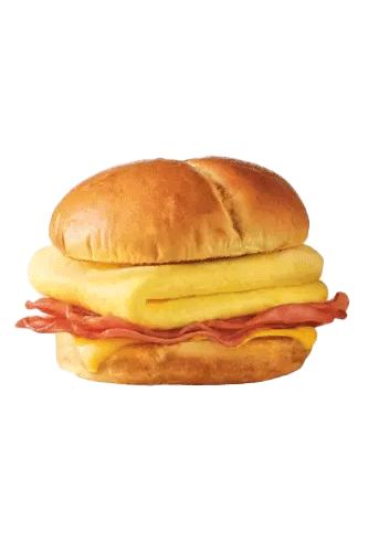 Ham, Egg and Cheese Brioche Breakfast Sandwich