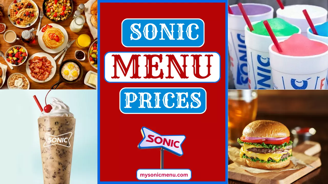 Sonic Menu with Prices