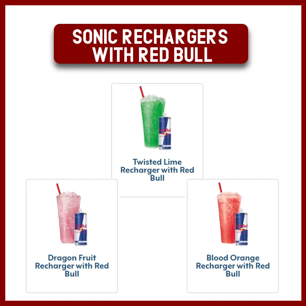 SONIC Rechargers with Red Bull